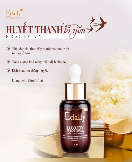 HUYẾT THANH TỔ YẾN EDALLY EX - BẢO BỐI TÁI TẠO LÀN DA TREATMENT