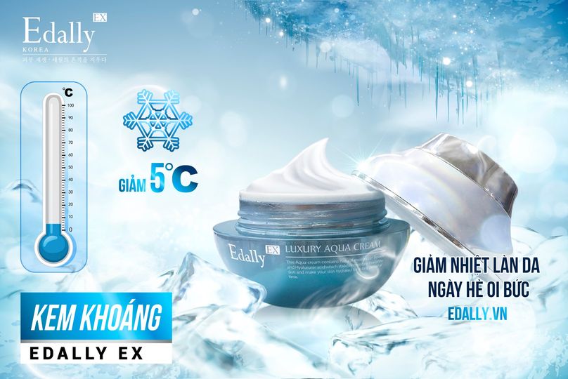 KEM KHOÁNG EDALLY EX - GIẢM NHIỆT LÀN DA NGÀY HÈ OI BỨC