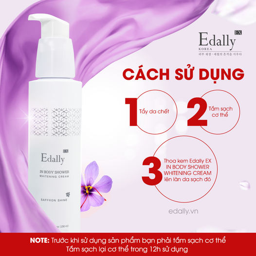 3 BƯỚC ĐƠN GIẢN - DA TRẮNG BẬT TÔNG TỨC THÌ VỚI KEM TRUYỀN TRẮNG EDALLY EX