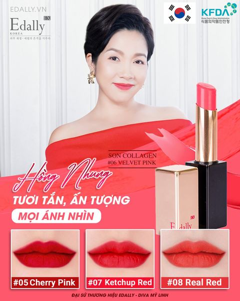 CHIÊM NGƯỠNG 4 MÀU SON COLLAGEN SIÊU CHÁY CỦA EDALLY EX 