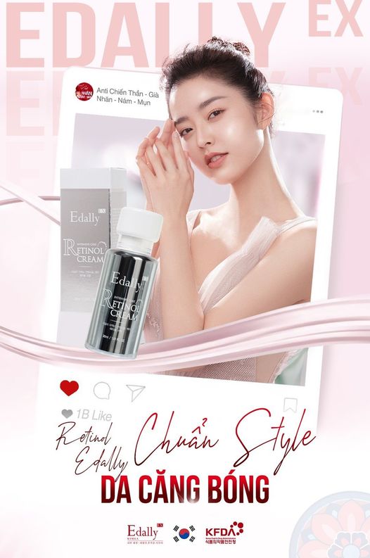Chuẩn style làn da căng bóng với "Retinol Edally EX" - "Chất phép thuật" cho làn da căng bóng và trẻ trung!