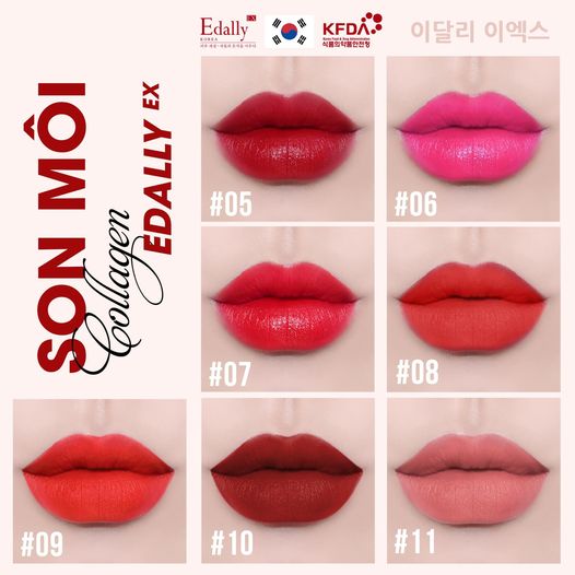 Full sắc màu của bộ sưu tập son môi Edally EX - Bạn nghiện màu sắc nào