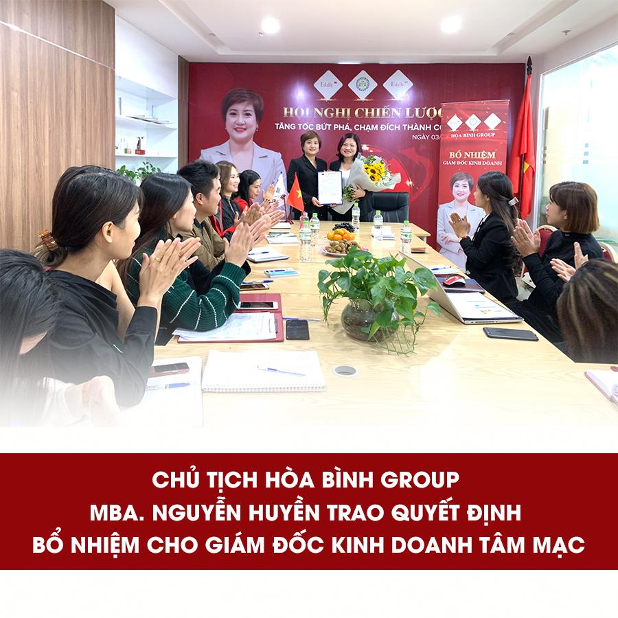 Hòa Bình Group vinh danh ra mắt Giám đốc kinh doanh Tâm Mạc 2